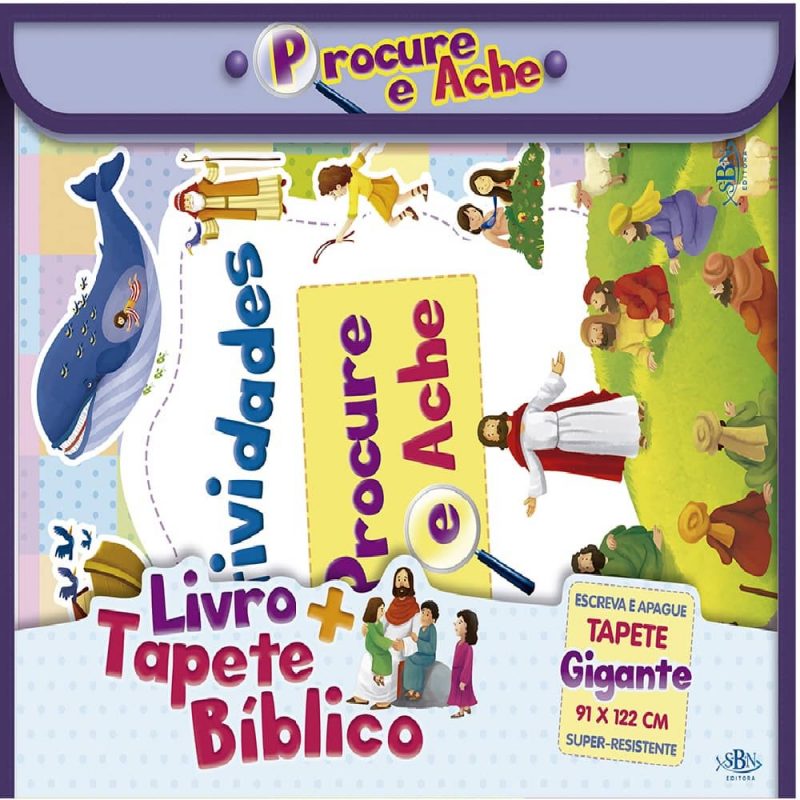 Brinquedo Cristão Livro + Tapete Bíblico Procure e Ache - Image 2