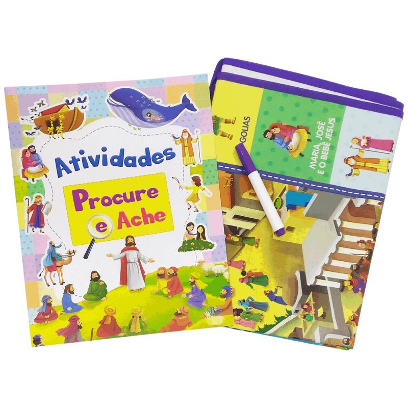 Brinquedo Cristão Livro + Tapete Bíblico Procure e Ache - Image 3