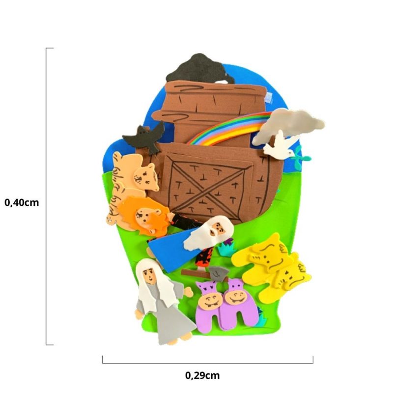 Recurso Visual Para Ministério Infantil - Luva Eva Para Contação de Histórias - Arca de Noé - Image 3