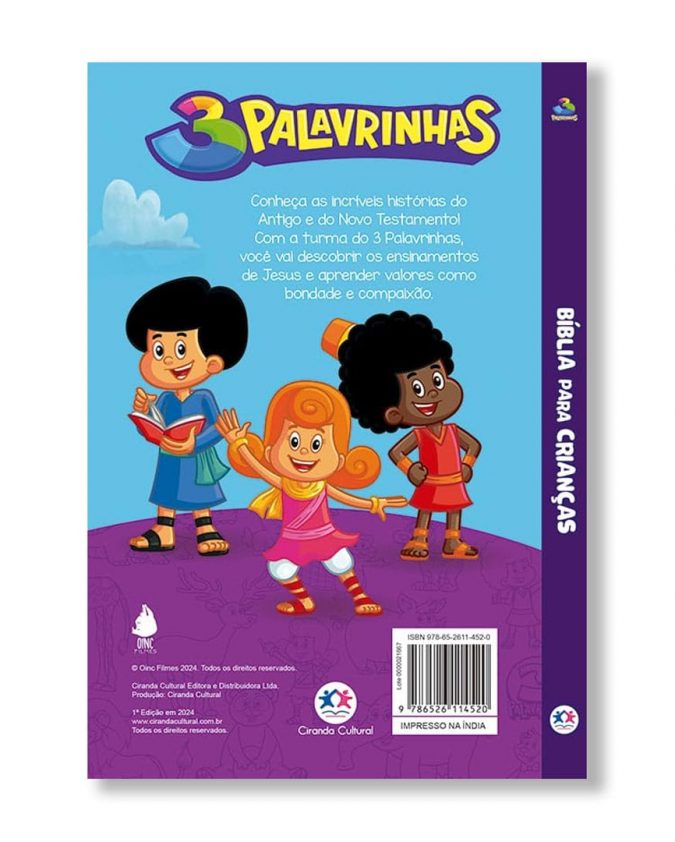 Bíblia Infantil Para Crianças - 3 Palavrinhas - Imagem 2