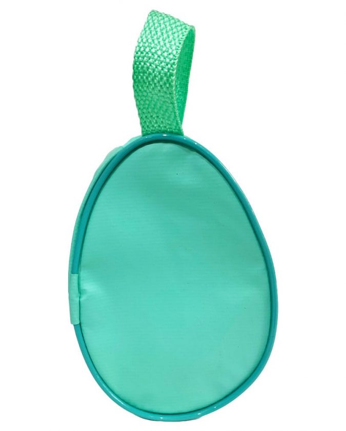 Lembrancinha cristã para páscoa - Bolsinha em formato de ovo - Cristo É A Nossa Páscoa - Verde - Imagem 4