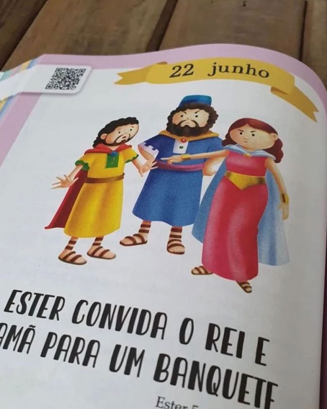 Livro Infantil Cristão 365 Histórias Bíblicas Narradas Com Carinho Livro Com QR Code E Áudio - Image 6