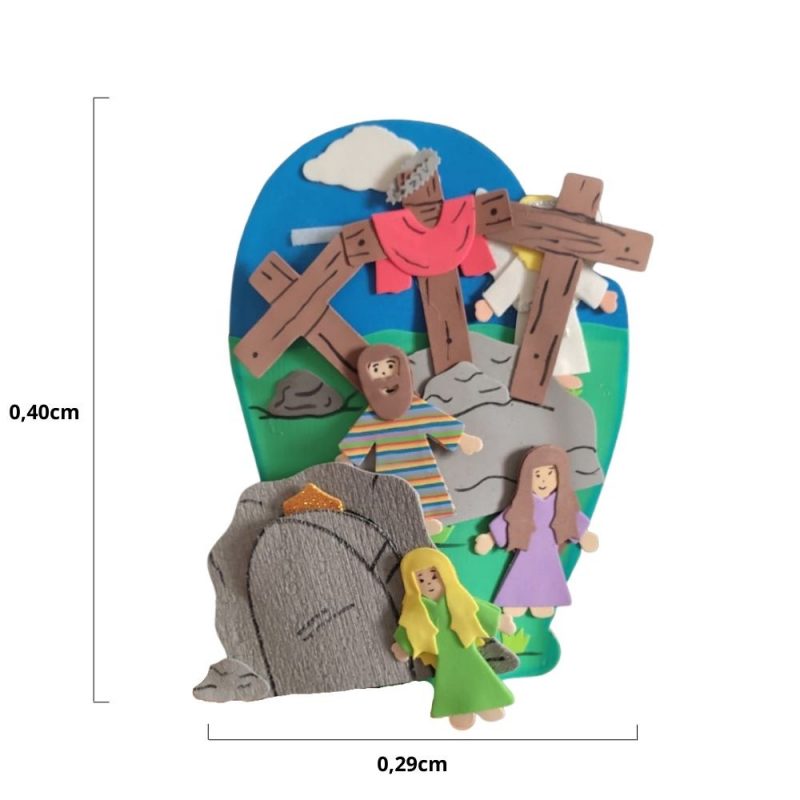 Recurso Visual Para Ministério Infantil - Luva De Eva Para Contação de Histórias - Ressurreição de Jesus - Image 2