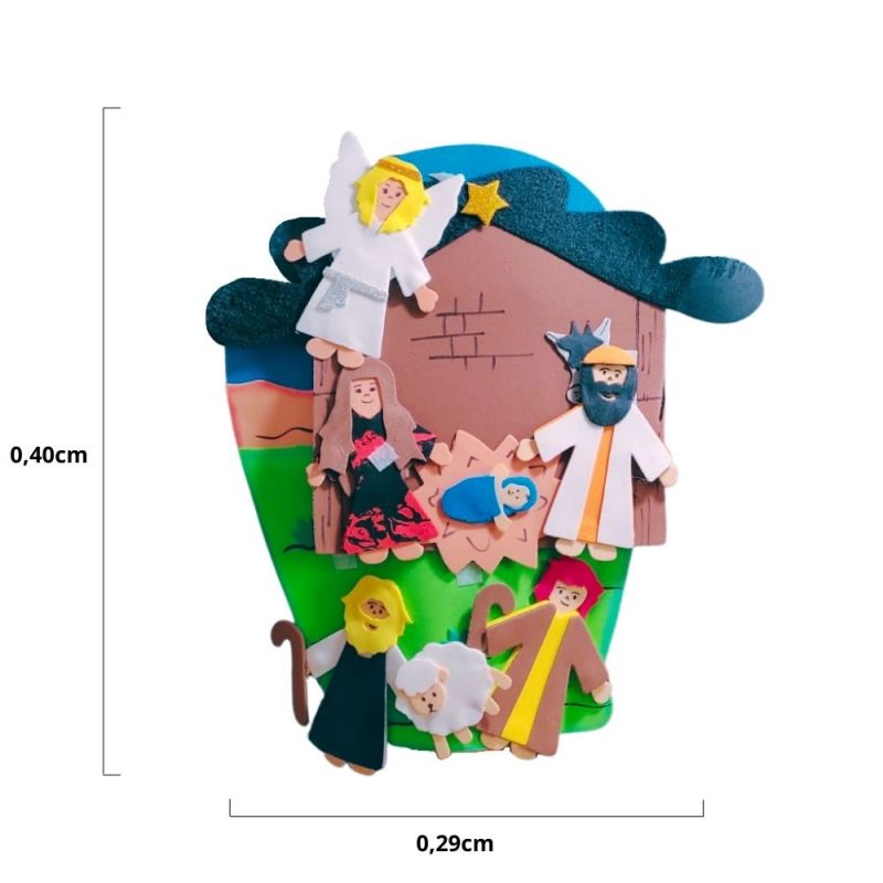 Recurso Visual Para Ministério Infantil - Luva De Eva Para Contação de Histórias - Nascimento Jesus - Image 2