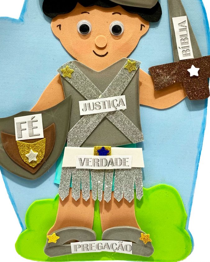 Recurso Visual Para Ministério Infantil - Luva De Eva Para Contação de Histórias - Armadura De Deus - Image 3