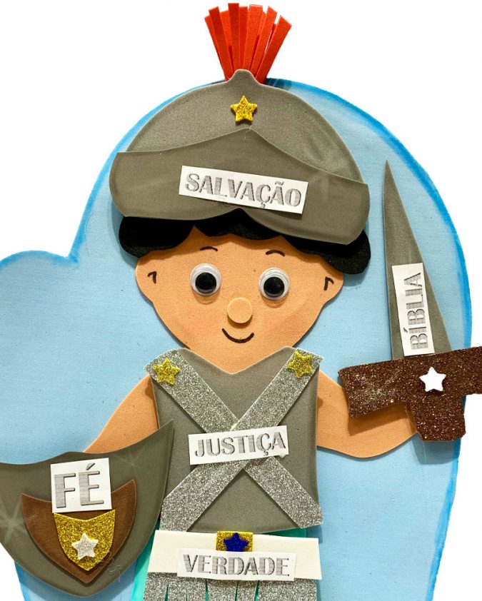 Recurso Visual Para Ministério Infantil - Luva De Eva Para Contação de Histórias - Armadura De Deus - Image 2