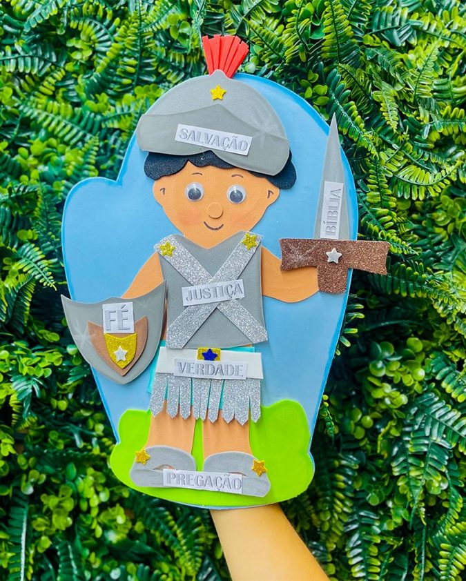 Recurso Visual Para Ministério Infantil - Luva De Eva Para Contação de Histórias - Armadura De Deus - Image 4