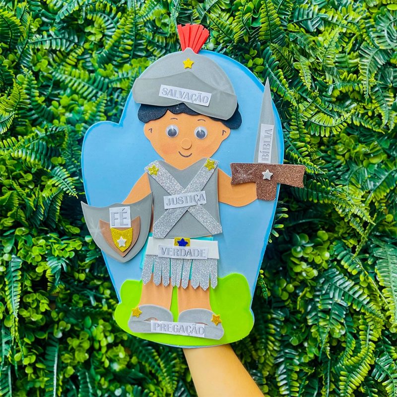 Recurso Visual Para Ministério Infantil - Luva De Eva Para Contação de Histórias - Armadura De Deus - Image 4