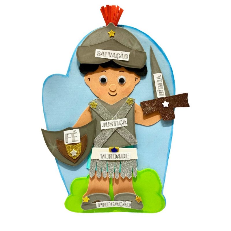 Recurso Visual Para Ministério Infantil - Luva De Eva Para Contação de Histórias - Armadura De Deus