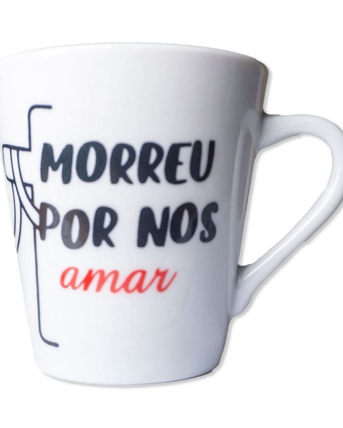 Kit Com 2 Caneca Cristã Para Lembrança de Páscoa Morreu Por Nos Amar - Image 2