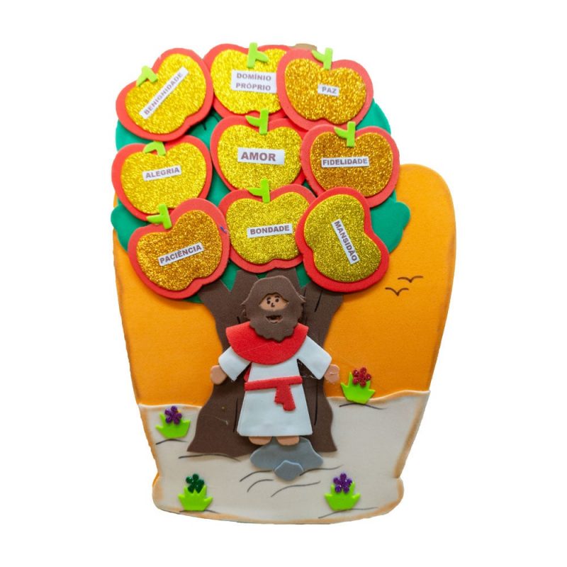 Recurso Visual Para Ministério Infantil - Luva De Eva Para Contação de Histórias - Frutos do Espírito Santo