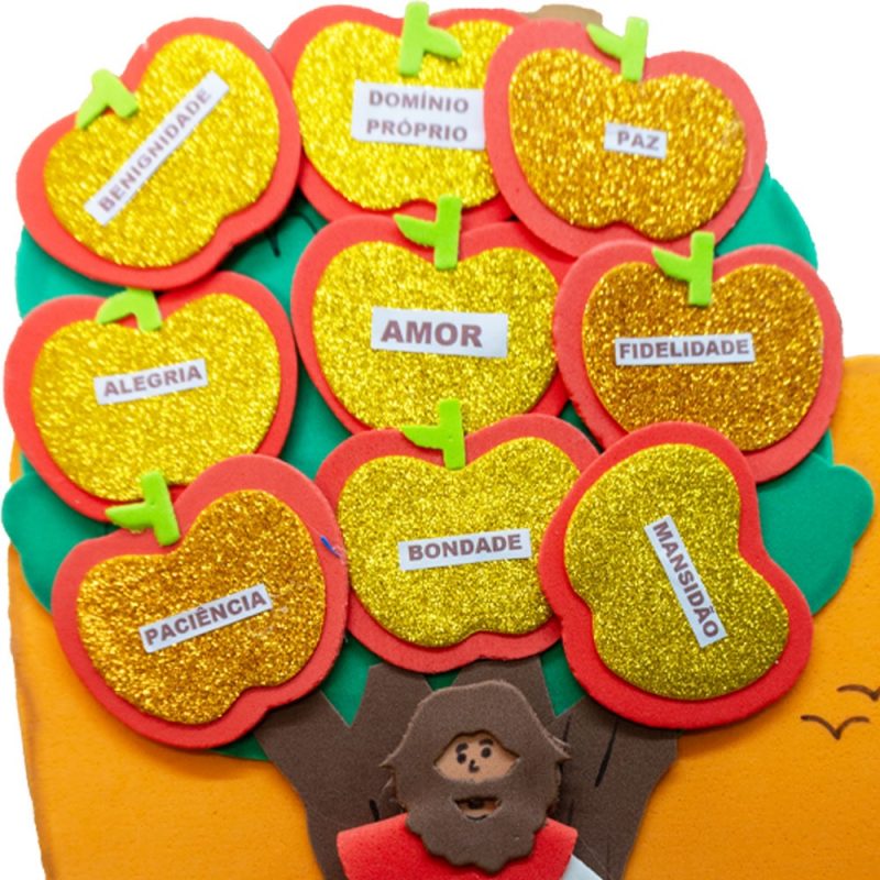 Recurso Visual Para Ministério Infantil - Luva De Eva Para Contação de Histórias - Frutos do Espírito Santo - Image 3