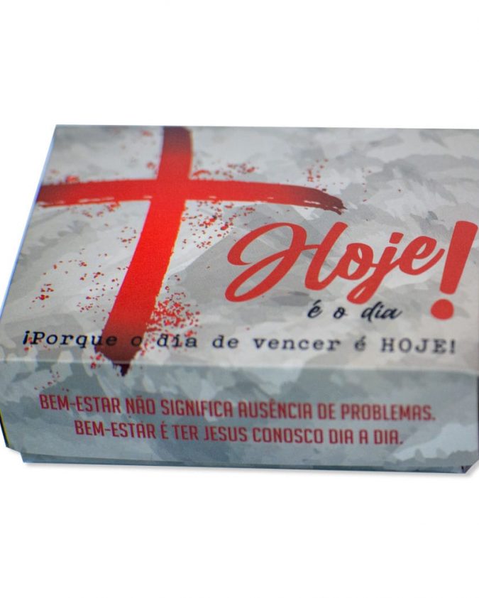 Caixinha De Promessas Versículos Diários Mananciais De Vida - Hoje É O Dia - Cinza - Image 2