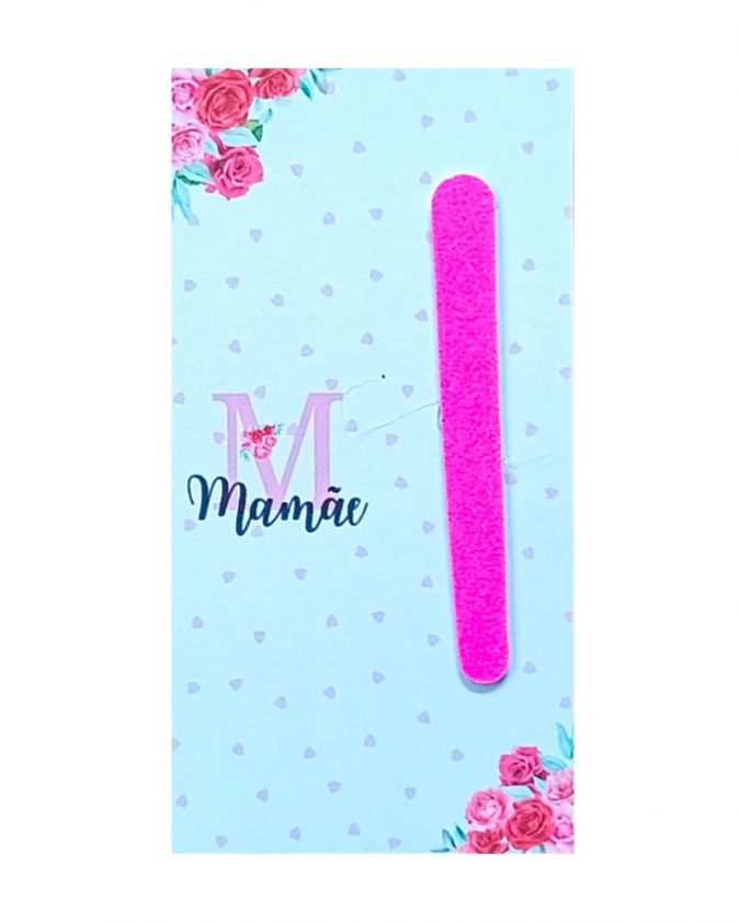 Brinde Cristão Para O Dia Das Mães Kit Com 10 Lixa de Unha Rosa - Image 2