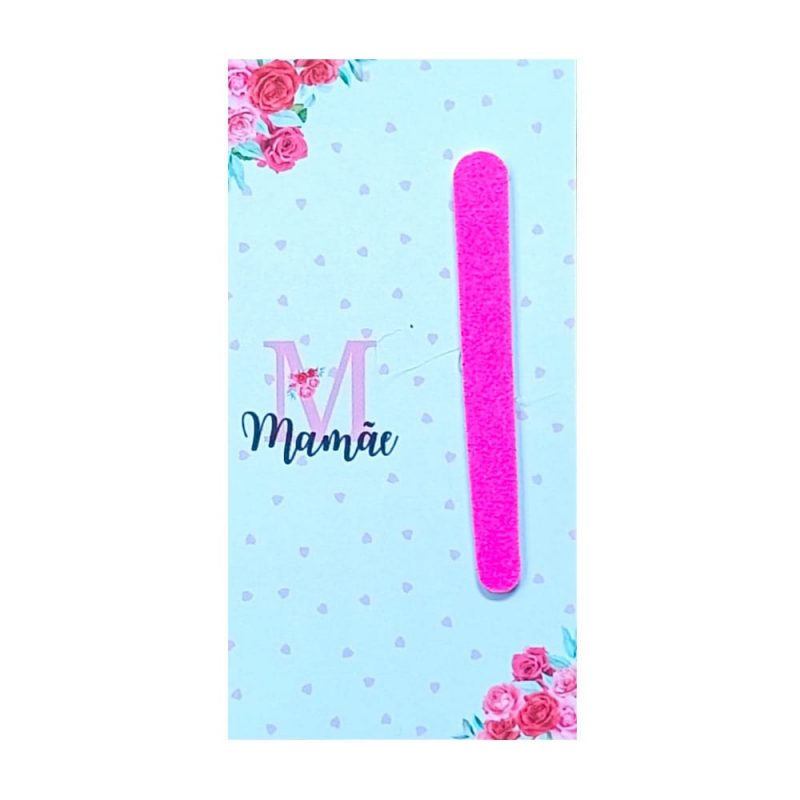 Brinde Cristão Para O Dia Das Mães Kit Com 10 Lixa de Unha Rosa - Image 2