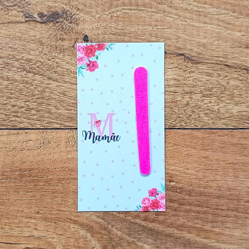 Brinde Cristão Para O Dia Das Mães Kit Com 10 Lixa de Unha Rosa - Image 3