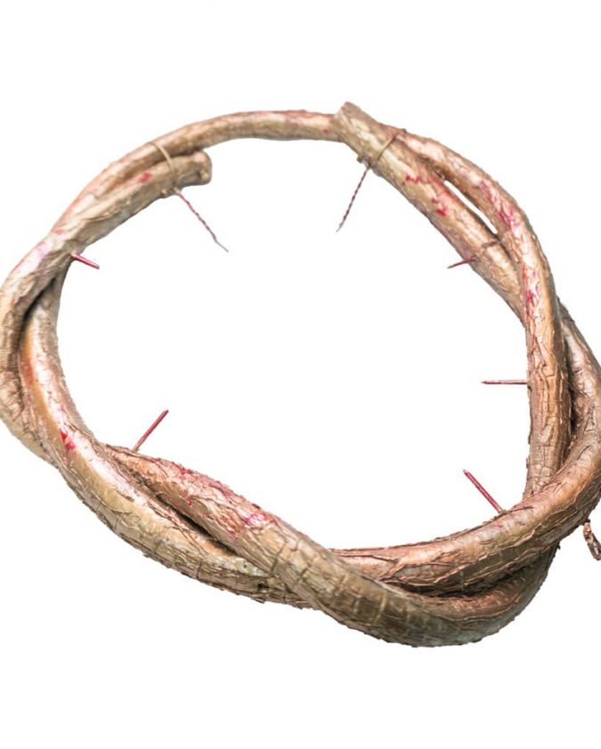 Kit Elementos da Crucificação De Cristo - Açoite, Coroa De Espinhos E Pregos - Image 4