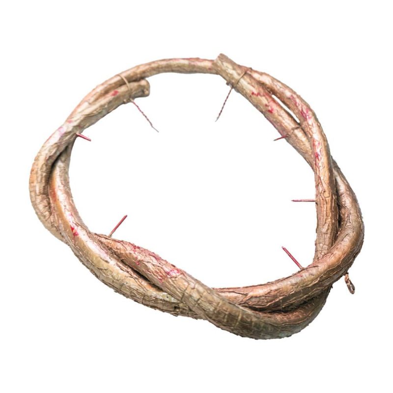 Kit Elementos da Crucificação De Cristo - Açoite, Coroa De Espinhos E Pregos - Image 4