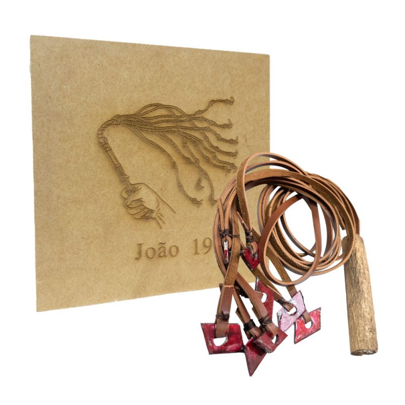Kit Elementos da Crucificação De Cristo - Açoite, Coroa De Espinhos E Pregos - Image 2