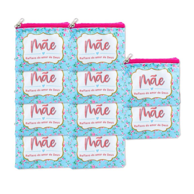 Kit 10 Porta Níquel Dia Das Mães - Mãe Reflexo Do Amor De Deus