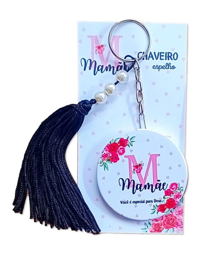 Kit 5 Chaveiro Com Espelho Dia Das Mães - Mamãe Você É Especial Para Deus - Image 3