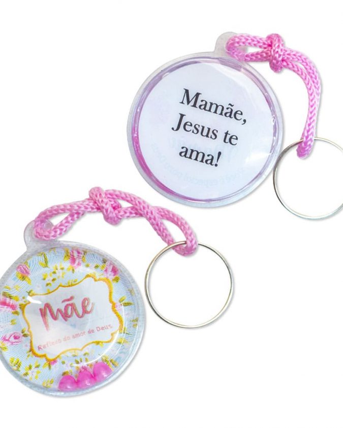 Kit 10 Chaveiro Gel Dia Das Mães Reflexo Do Amor De Deus - Image 2