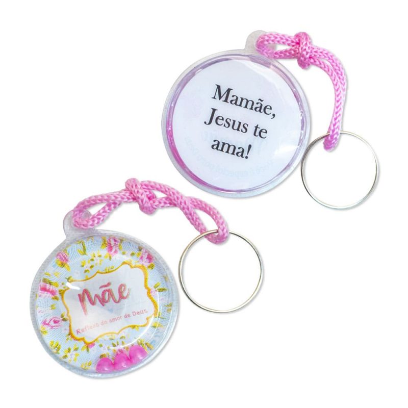 Kit 10 Chaveiro Gel Dia Das Mães Reflexo Do Amor De Deus - Image 2