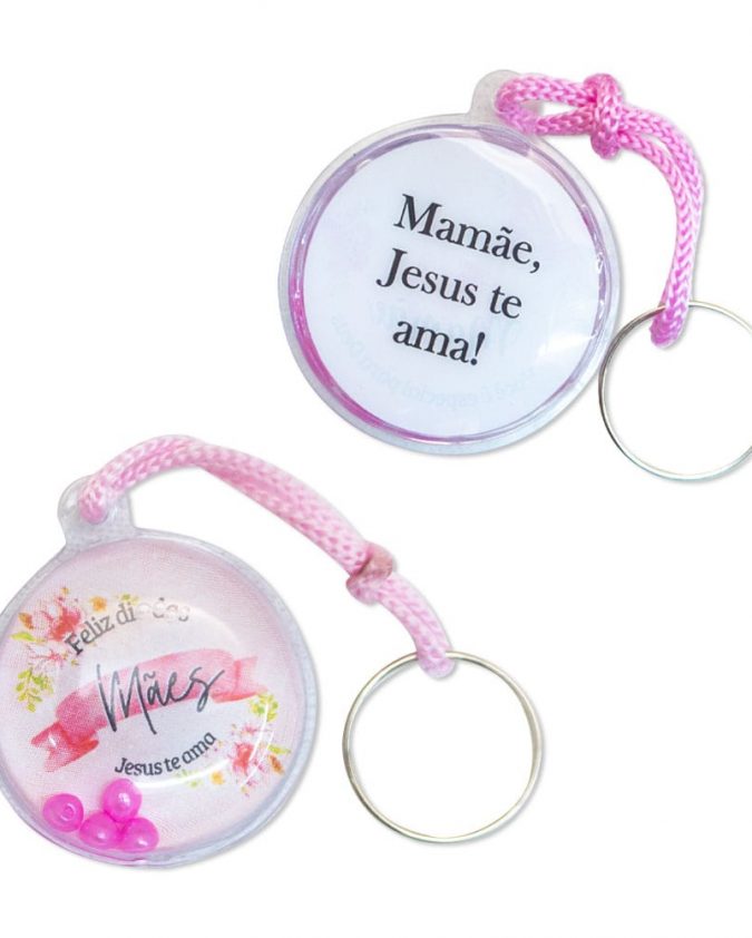 Kit 10 Chaveiro Gel Dia Das Mães Feliz Dia Das Mães Jesus Te Ama - Image 2