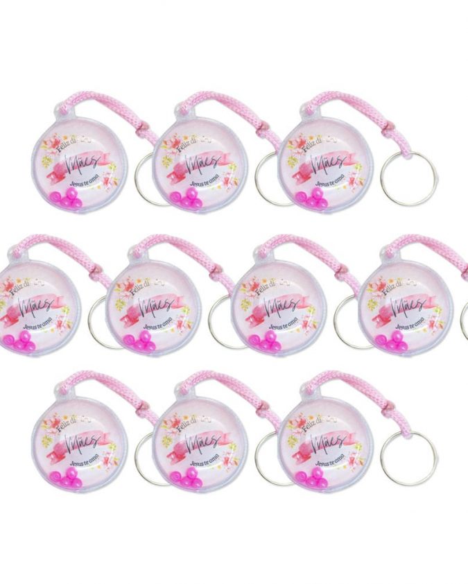 Kit 10 Chaveiro Gel Dia Das Mães Feliz Dia Das Mães Jesus Te Ama