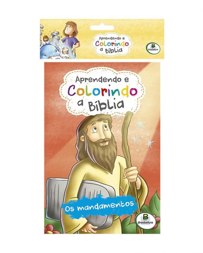 Aprendendo e Colorindo a Bíblia Kit c/10 Und de livros de colorir da Bíblia