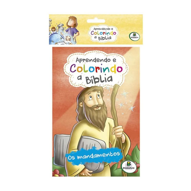 Aprendendo e Colorindo a Bíblia Kit c/10 Und de livros de colorir da Bíblia