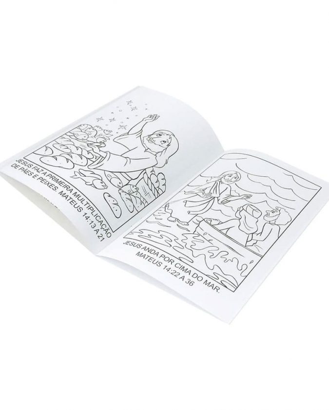 Aprendendo e Colorindo a Bíblia Kit c/10 Und de livros de colorir da Bíblia - Imagem 6