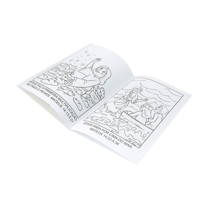 Aprendendo e Colorindo a Bíblia Kit c/10 Und de livros de colorir da Bíblia - Imagem 6