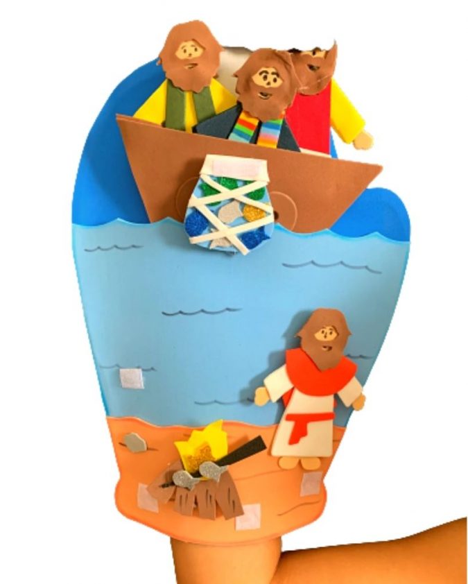 Recurso Visual Para Ministério Infantil - Luva Eva Para Contação de Histórias - Pesca Maravilhosa - Imagem 2