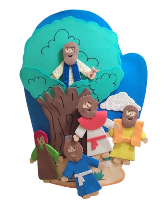 Recurso Visual Para Ministério Infantil - Luva De Eva Para Contação de Histórias - Zaqueu
