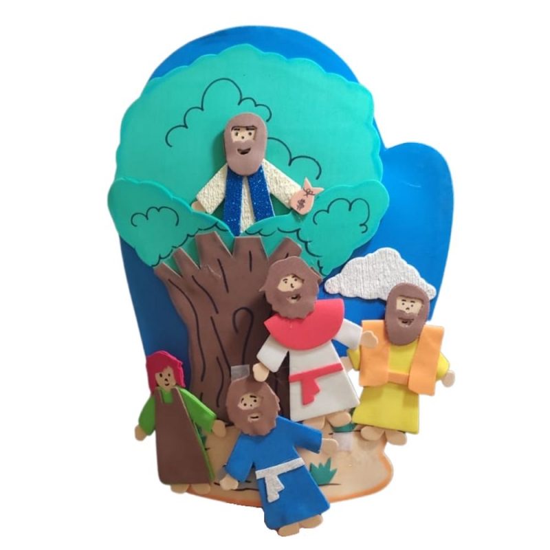 Recurso Visual Para Ministério Infantil - Luva De Eva Para Contação de Histórias - Zaqueu