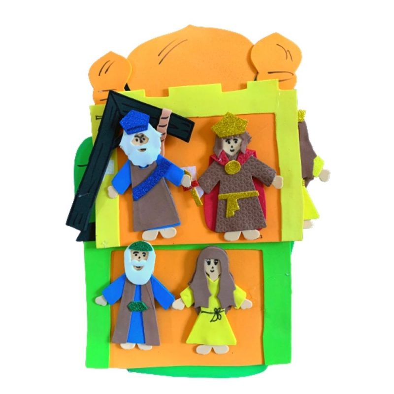 Recurso Visual Para Ministério Infantil - Luva De Eva Para Contação de Histórias - Rainha Ester