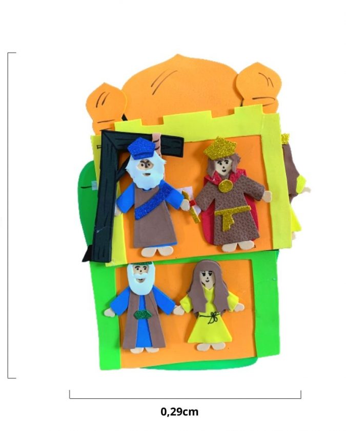 Recurso Visual Para Ministério Infantil - Luva De Eva Para Contação de Histórias - Rainha Ester - Imagem 3