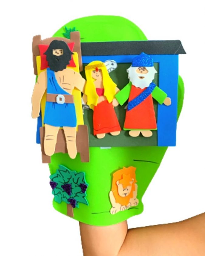 Recurso Visual Para Ministério Infantil - Luva De Eva Para Contação de Histórias - Sansão e Dalila - Imagem 2