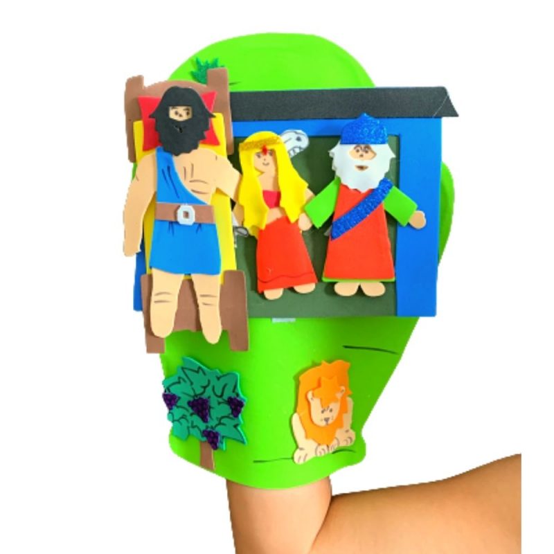 Recurso Visual Para Ministério Infantil - Luva De Eva Para Contação de Histórias - Sansão e Dalila - Imagem 2