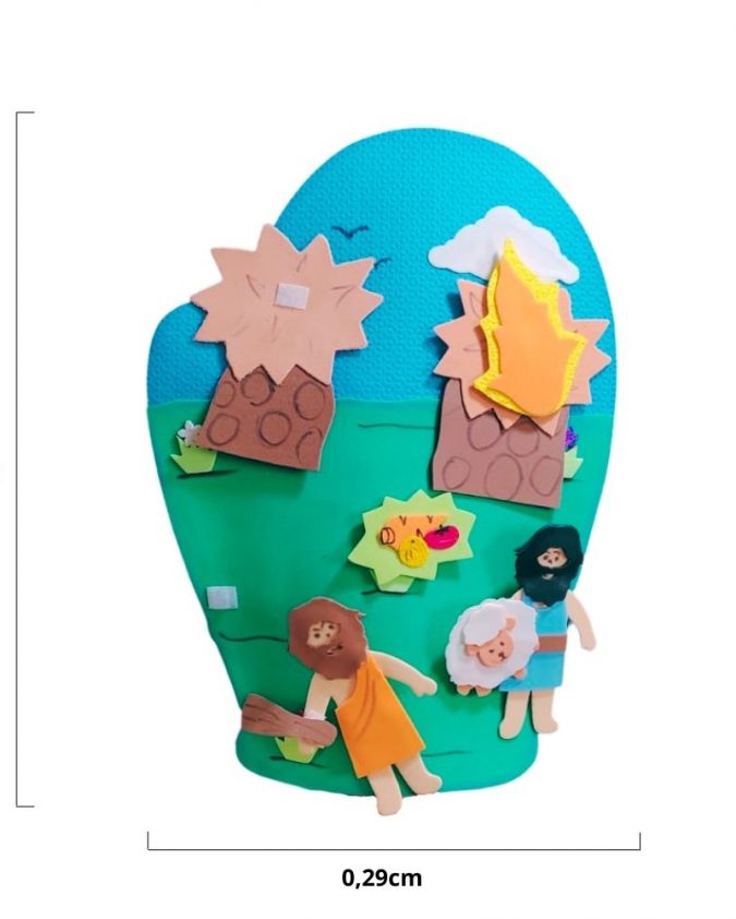 Recurso Visual Para Ministério Infantil – Luva De Eva Para Contação de Histórias - Caim e Abel - Imagem 2