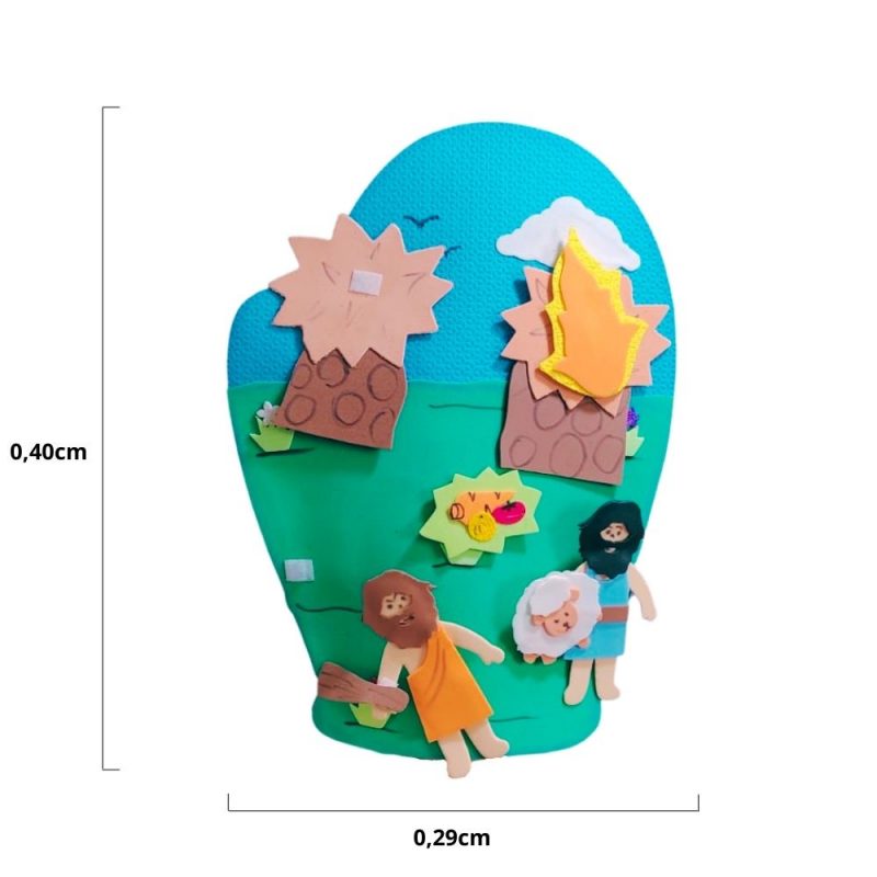 Recurso Visual Para Ministério Infantil – Luva De Eva Para Contação de Histórias - Caim e Abel - Imagem 2