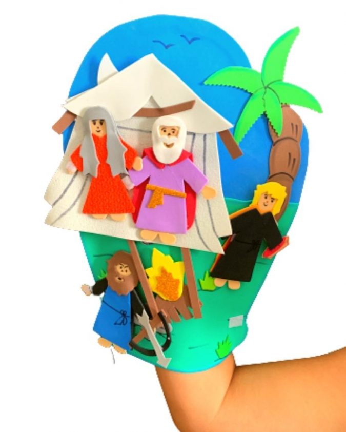 Recurso Visual Para Ministério Infantil - Luva De Eva Para Contação de Histórias - Jacó e Esaú - Imagem 2