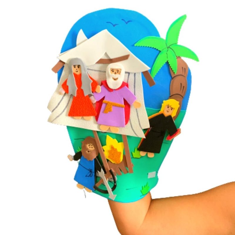 Recurso Visual Para Ministério Infantil - Luva De Eva Para Contação de Histórias - Jacó e Esaú - Imagem 2
