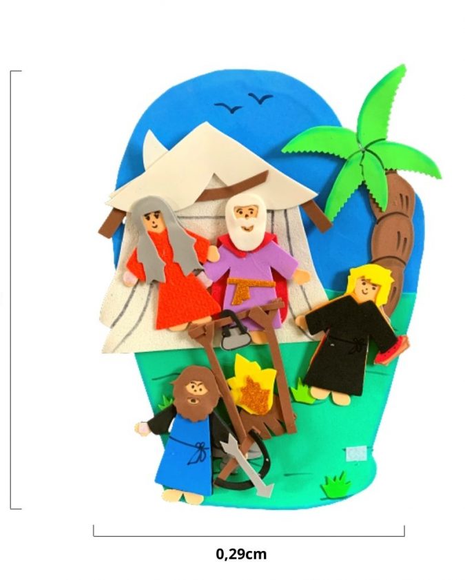 Recurso Visual Para Ministério Infantil - Luva De Eva Para Contação de Histórias - Jacó e Esaú - Imagem 3