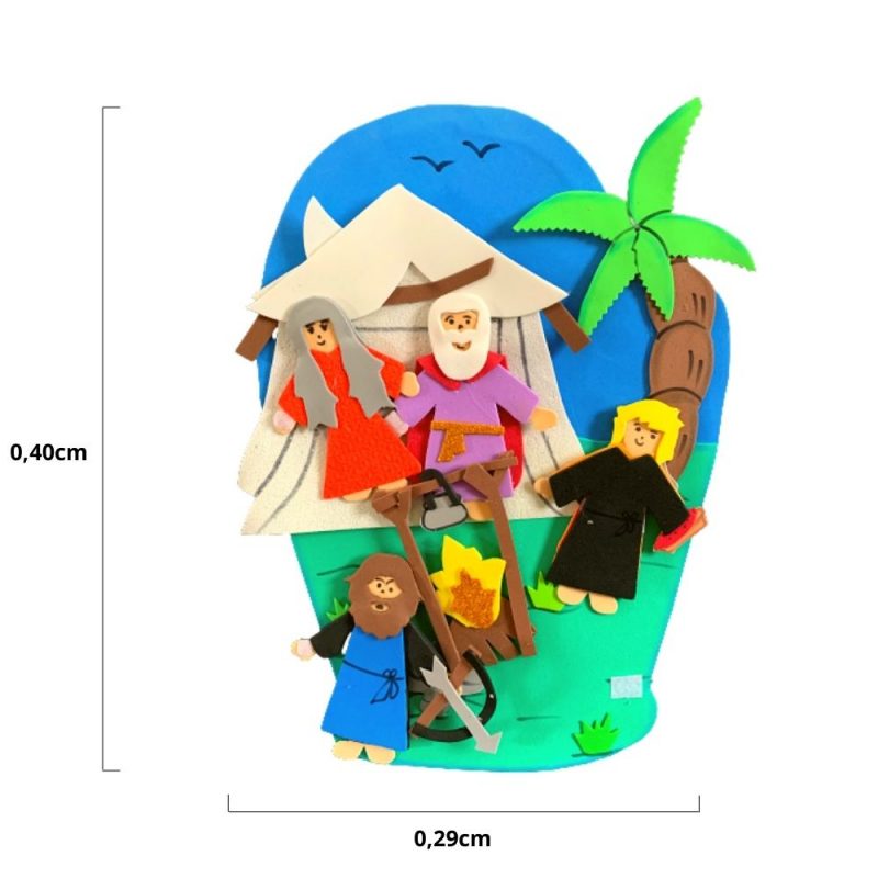 Recurso Visual Para Ministério Infantil - Luva De Eva Para Contação de Histórias - Jacó e Esaú - Imagem 3