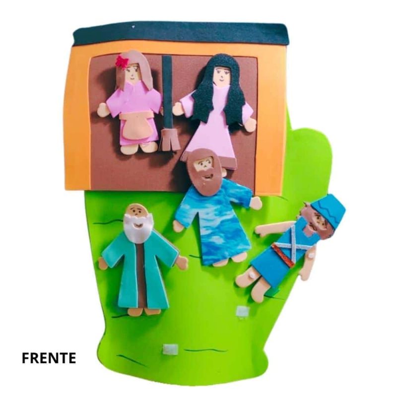 Recurso Visual Para Ministério Infantil - Luva De Eva Para Contação de Histórias - Naamã - Image 3