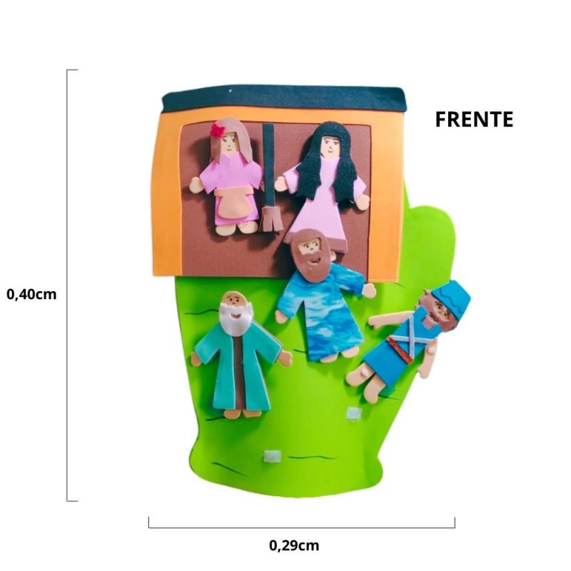 Recurso Visual Para Ministério Infantil - Luva De Eva Para Contação de Histórias - Naamã - Image 4