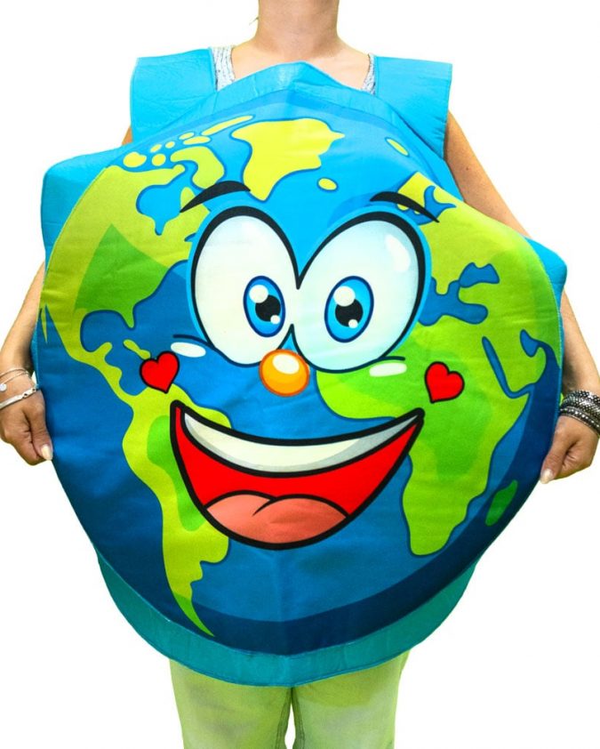 Fantasia Globo Terrestre Para Adulto - Evangelizar O Mundo - Uso Para Ministério Infantil