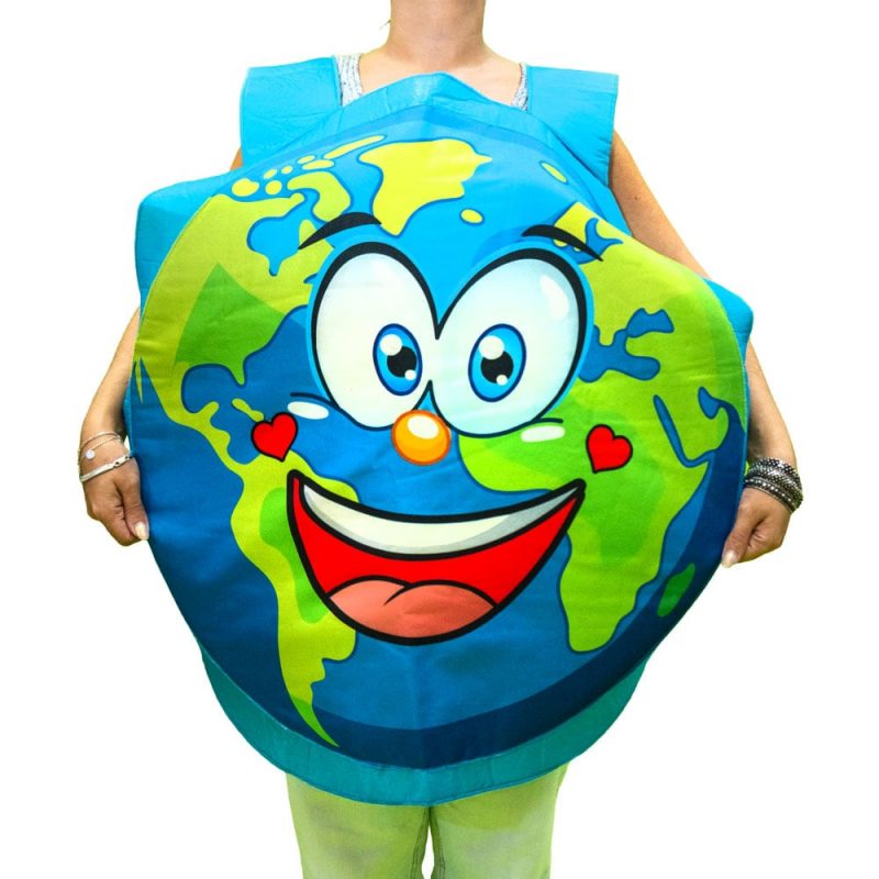 Fantasia Globo Terrestre Para Adulto - Evangelizar O Mundo - Uso Para Ministério Infantil